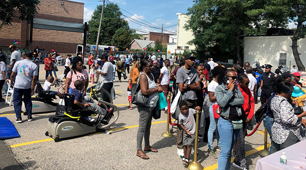 Local attendees at one of Four Seasons Adult Day Health Care Center's neighborhood events in Brooklyn.